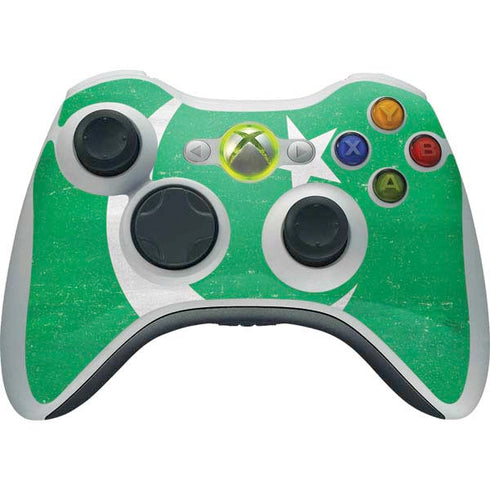 Pakistan Flag Distressed Xbox 360 Wireless Controller Skin