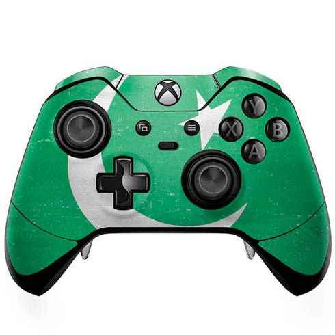 Pakistan Flag Distressed Xbox One Elite Controller Skin