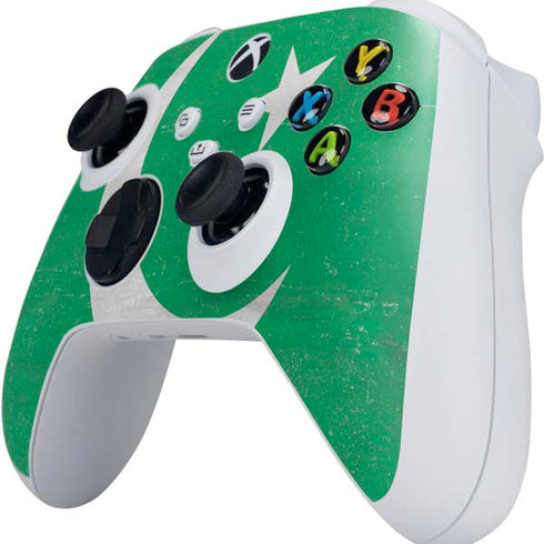 Pakistan Flag Distressed Xbox Series S Controller Skin
