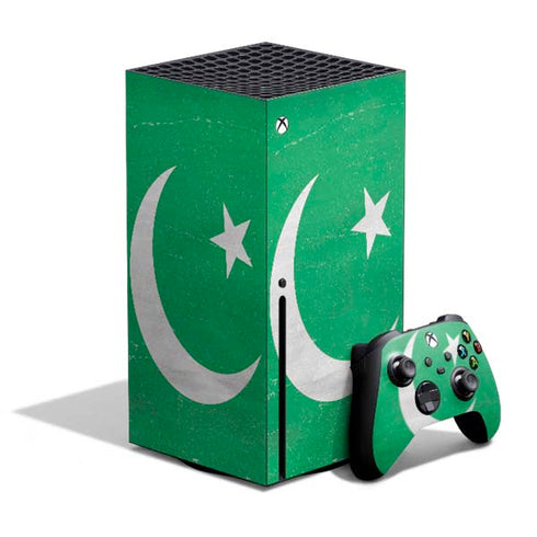 Pakistan Flag Distressed Xbox Series X Bundle Skin