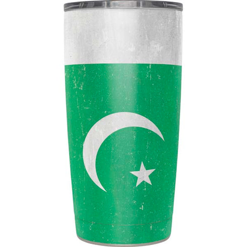 Pakistan Flag Distressed Yeti 20oz Tumbler Skin