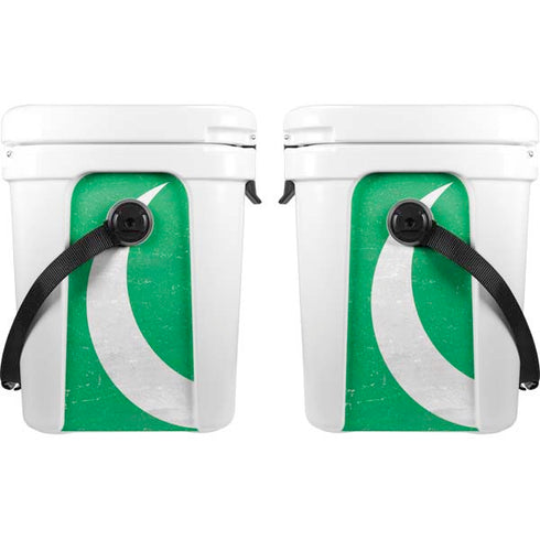 Pakistan Flag Distressed YETI Roadie 24 Hard Cooler Skin