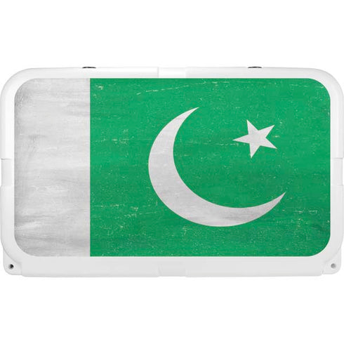 Pakistan Flag Distressed YETI Tundra 45 Hard Cooler Skin