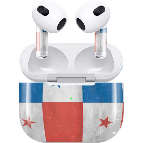 Panama Flag Distressed Apple AirPods (3rd Gen 2021) Skin
