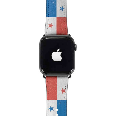 Panama Flag Distressed Apple Watch Band 38-40mm