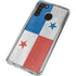 Panama Flag Distressed Galaxy A21 Clear Case