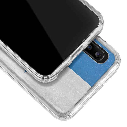 Panama Flag Distressed Galaxy A30 Clear Case