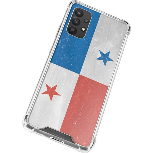 Panama Flag Distressed Galaxy A32 5G Clear Case