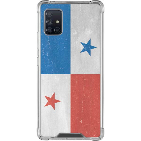 Panama Flag Distressed Galaxy A51 5G Clear Case