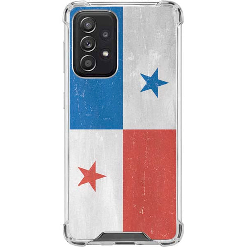 Panama Flag Distressed Galaxy A52 5G Clear Case