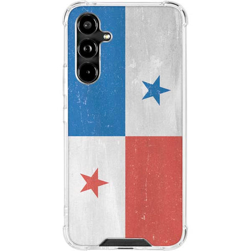 Panama Flag Distressed Galaxy A54 5G Clear Case