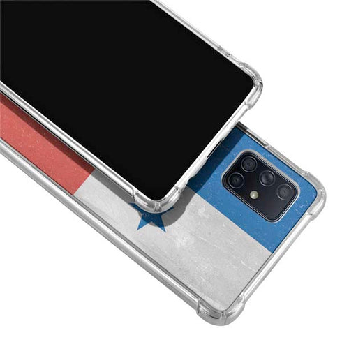Panama Flag Distressed Galaxy A71 5G Clear Case