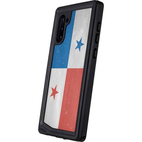 Panama Flag Distressed Galaxy Note 10 Waterproof Case
