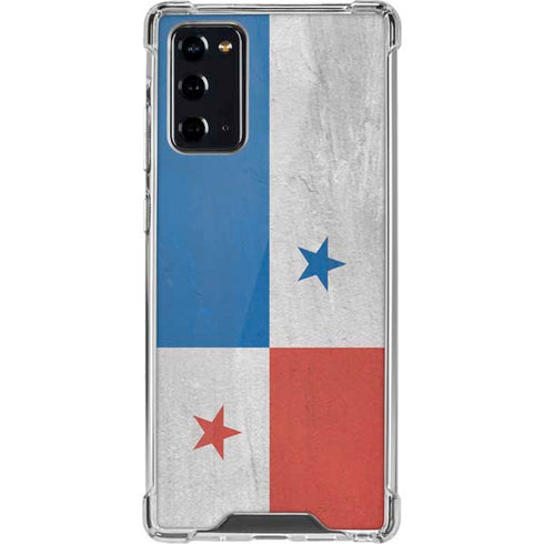 Panama Flag Distressed Galaxy Note20 5G Clear Case