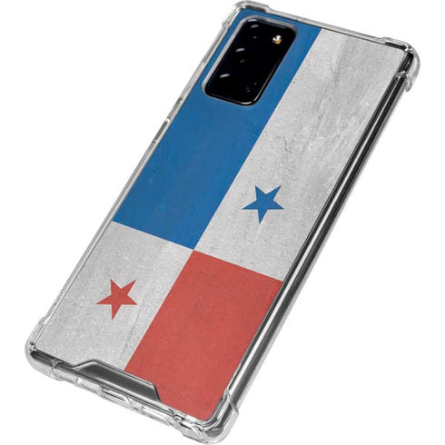 Panama Flag Distressed Galaxy Note20 5G Clear Case