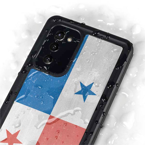 Panama Flag Distressed Galaxy Note20 5G Waterproof Case
