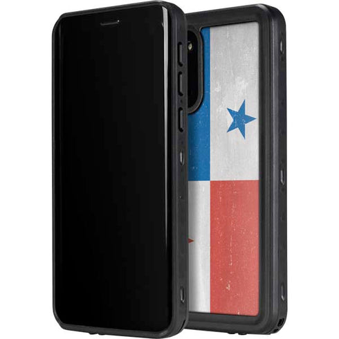 Panama Flag Distressed Galaxy S20 Waterproof Case
