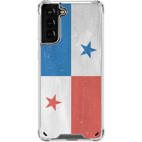 Panama Flag Distressed Galaxy S21 Plus 5G Clear Case