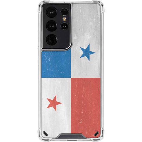 Panama Flag Distressed Galaxy S21 Ultra 5G Clear Case