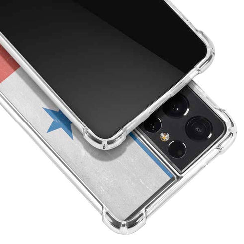 Panama Flag Distressed Galaxy S21 Ultra 5G Clear Case