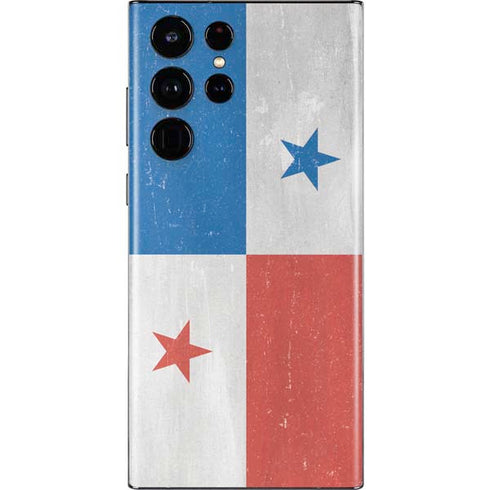 Panama Flag Distressed Galaxy S22 Ultra Skin