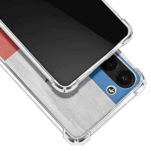 Panama Flag Distressed Galaxy S23 Clear Case