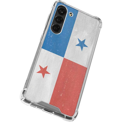 Panama Flag Distressed Galaxy S23 Plus Clear Case