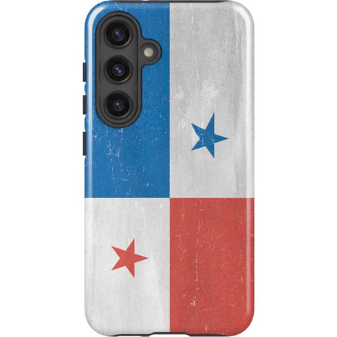 Panama Flag Distressed Galaxy S24 Plus Impact Case