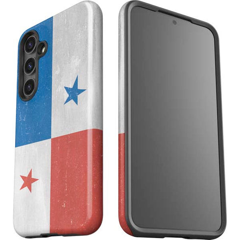 Panama Flag Distressed Galaxy S24 Plus Impact Case