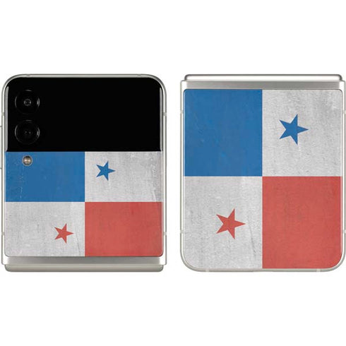 Panama Flag Distressed Galaxy Z Flip3 5G Skin