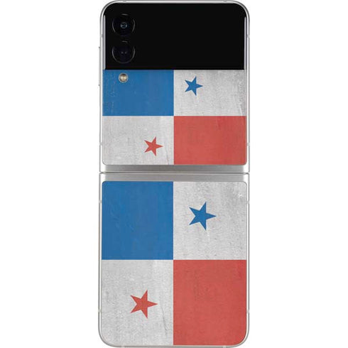 Panama Flag Distressed Galaxy Z Flip3 5G Skin