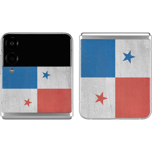 Panama Flag Distressed Galaxy Z Flip4 5G Skin