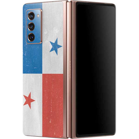 Panama Flag Distressed Galaxy Z Fold2 5G Skin