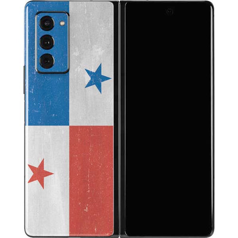 Panama Flag Distressed Galaxy Z Fold2 5G Skin