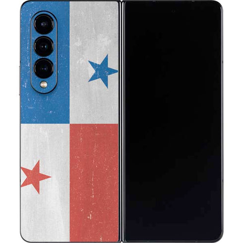 Panama Flag Distressed Galaxy Z Fold4 5G Skin