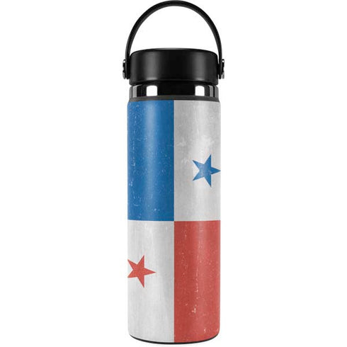 Panama Flag Distressed Hydro Flask 20oz Wide Mouth Skin