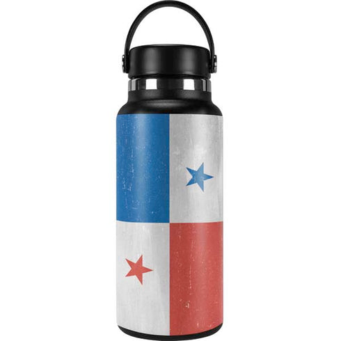 Panama Flag Distressed Hydro Flask 32oz Wide Mouth Skin
