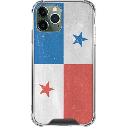 Panama Flag Distressed iPhone 11 Pro Max Clear Case