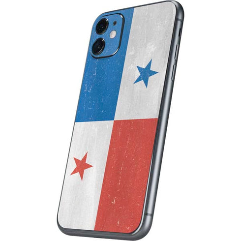 Panama Flag Distressed iPhone 11 Skin