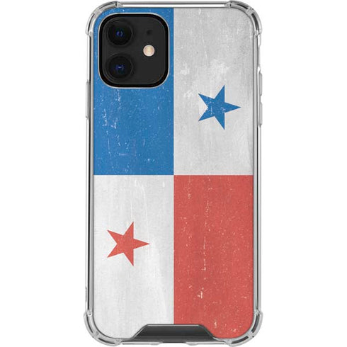 Panama Flag Distressed iPhone 12 Clear Case