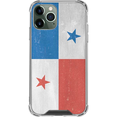 Panama Flag Distressed iPhone 12 Pro Max Clear Case