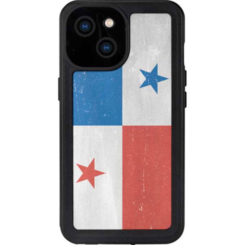 Panama Flag Distressed iPhone 13 Mini Waterproof Case