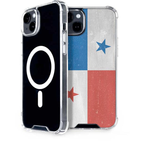 Panama Flag Distressed iPhone 15 MagSafe Case