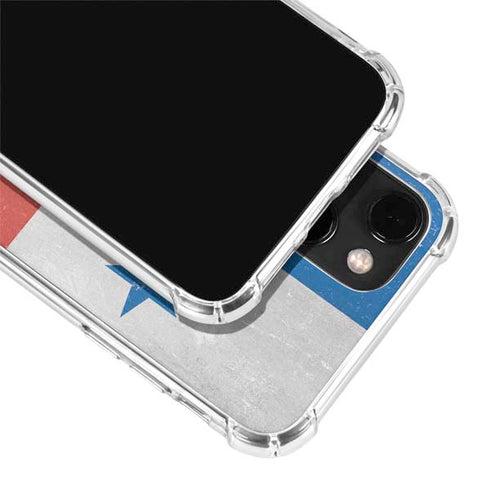 Panama Flag Distressed iPhone 15 Plus Clear Case
