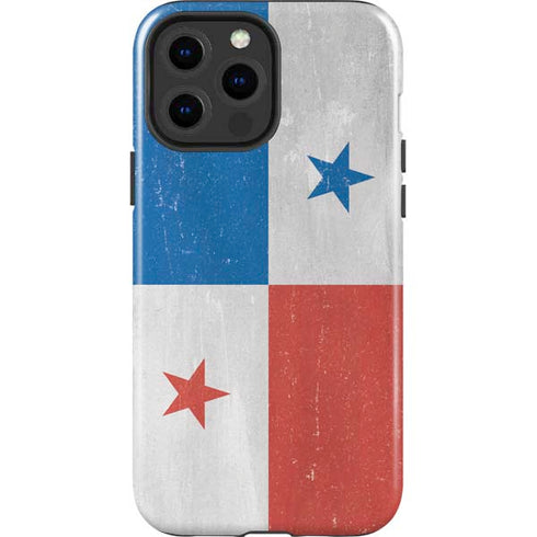 Panama Flag Distressed iPhone 14 Pro Max Impact Case