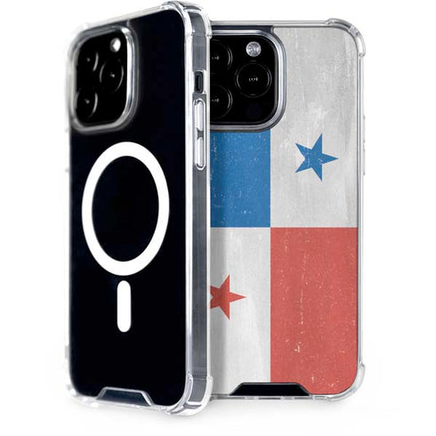 Panama Flag Distressed iPhone 15 Pro Max MagSafe Case