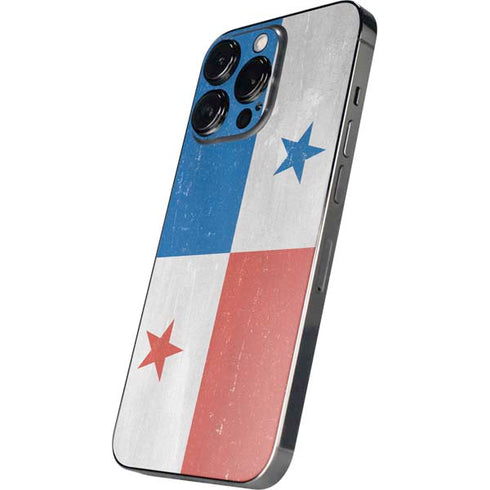 Panama Flag Distressed iPhone 14 Pro Max Skin