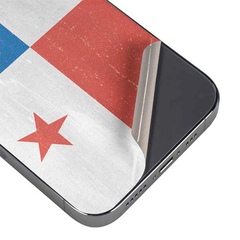 Panama Flag Distressed iPhone 14 Pro Skin