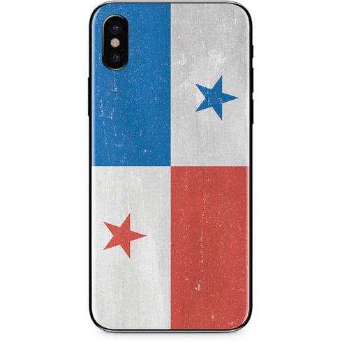 Panama Flag Distressed iPhone X Skin
