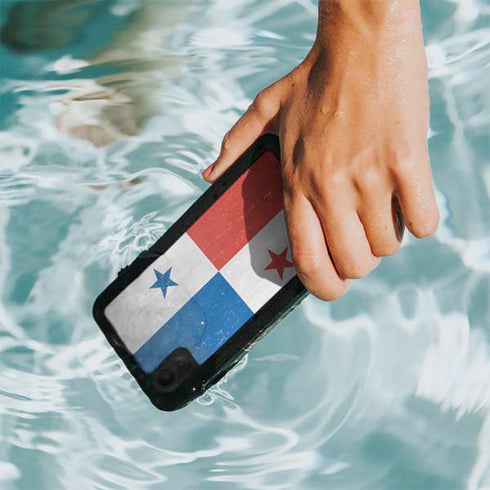 Panama Flag Distressed iPhone XR Waterproof Case